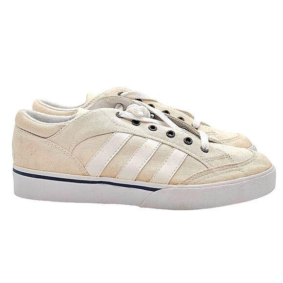 Vintage Adidas Canvas Casual Sneakers BOJ 674 #032156 Women's 5 - Picture 1 of 16